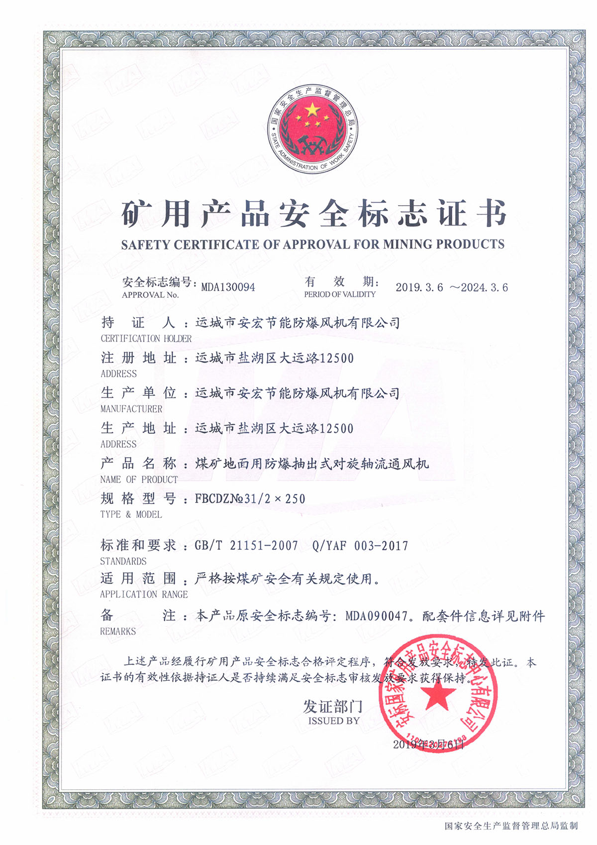 FBCDZ�� 31/2*250 �����S��ͨ�L(f��ng)�C(j��)